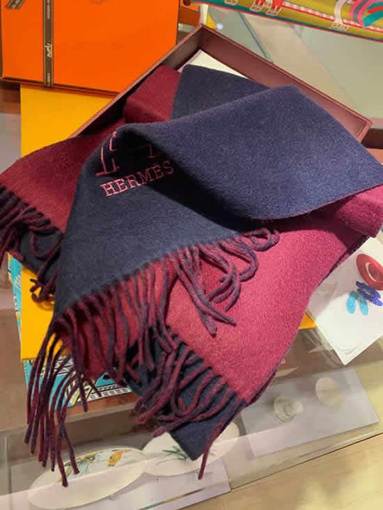 New Luxury Brand Men Hermes Cashmere Scarf Shawls and Wraps Man Scarves 01